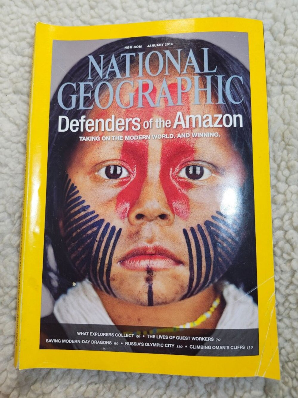 National Geographic Magazine Jan 2014 Defenders Amazon Tribe Issue Photography